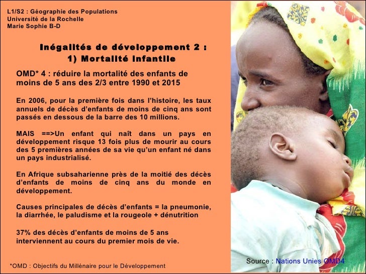 Mortalit Infantile Et Sant Maternelle