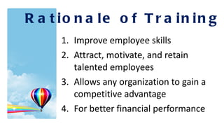 Training Rationale Training Needs Analysis | PPT