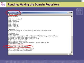 Routine: Moving the Domain Repository 