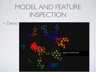 MODEL AND FEATURE
INSPECTION
• Demo 
 
 
 
 
 
 
 