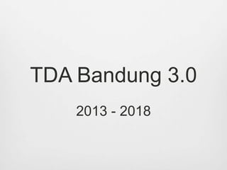 TDA Bandung 3.0
2013 - 2018
 