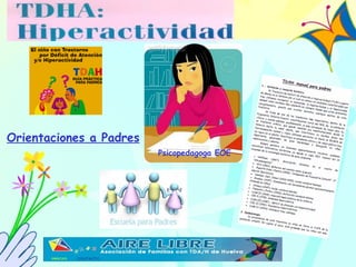 Orientaciones a Padres Psicopedagoga EOE 