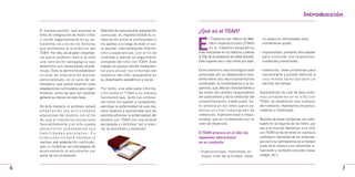 Introduccion

    El fracaso escolar -que acentúa la      Además de esta posible adaptación       ¿Qué es el TDAH?
    falta de integración de estos niños     curricular, es imprescindible la co-



                                                                                    E
    o incide negativamente en su au-        laboración entre el profesorado y              l Trastorno por Déficit de Aten-    su edad,con dificultades para
    toestima- es uno de los factores        los padres a lo largo de todo el cur-          ción e Hiperactividad (TDAH)        mantenerse quieto.
    que empeoran el pronóstico del          so escolar, intercambiando informa-            e s e l trastorno psiquiátrico
    TDAH. Por ello, es de gran importan-    ción y experiencias, con el fin de      más frecuente en la infancia y afecta     • Impulsividad: presenta dificultades
    cia que el profesor realice al niño     controlar y realizar un seguimiento     al 5% de la población en edad escolar.      para controlar sus respuestas,
    una valoración pedagógica que           completo del niño con TDAH. Este        Esto supone uno o dos niños por aula.       conductas y emociones.
    determine sus necesidades acadé-        trabajo en equipo resulta fundamen-
    micas. Ésta le permitirá establecer     tal para aliviar los síntomas del       Este trastorno neurobiológico está        • Inatención: tiene problemas para
    un plan de intervención escolar         trastorno del niño, apoyándole en       provocado por un desequilibrio exis-        concentrarse y prestar atención a
    personalizado, en el caso de ser        su desempeño académico y social.        tente entre dos neurotransmisores           una misma tarea durante un
    necesario, que podrá implicar unas                                              cerebrales: la noradrenalina y la do-       periodo de tiempo.
    adaptaciones curriculares poco signi-   Por tanto, una adecuada informa-        pamina, que afectan directamente a
    ficativas, como las que con carácter    ción sobre el TDAH y su manejo          las áreas del cerebro responsables        Dependiendo de cuál de esos sínto-
    general se indican en esta Guía.        favorecerá que, tanto los profeso-      del autocontrol y de la inhibición del    mas predomine en el niño con
                                            res como los padres y cuidadores,       comportamiento inadecuado. Es-            TDAH, se establecen tres subtipos
    De esta manera, el profesor estará      perciban la enfermedad de una ma-       to provoca en los niños que lo pa-        del trastorno: Hiperactivo-impulsivo,
    adaptando las actividades               nera objetiva y equilibrada que les     decen un nivel inapropiado de             Inatento o Combinado.
    educativas del alumno con el fin        permita afrontar la enfermedad del      inatención, hiperactividad e impul-
    de que el trastorno evolucione          alumno con TDAH con una actitud         sividad, que es incoherente con su        Muchas de estas conductas son habi-
    favorablemente y el niño pueda          apropiada y contribuir así a mejo-      nivel de desarrollo.                      tuales en la mayoría de los niños, por
    desarrollar plenamente sus              rar su pronóstico y evolución.                                                    eso a la hora de identificar a un niño
    habilidades escolares. En                                                       El TDAH provoca en el niño las            con TDAH se ha de tener en cuenta la
    ocasiones no será necesario                                                     siguientes alteraciones                   cantidad e intensidad de los síntomas,
    realizar esa adaptación curricular,                                             en su conducta:                           así como su permanencia en el tiempo
    pero sí modificar las estrategias de                                                                                      (más de 6 meses) y en diferentes si-
    acercamiento al estudiante por                                                  • Hiperactividad: manifiesta un           tuaciones y contextos sociales (casa,
    parte de los profesores.                                                          mayor nivel de actividad, dada          colegio, etc.)



6                                                                                                                                                                      7
 