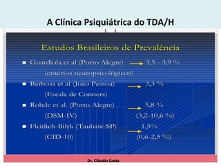 A Clínica Psiquiátrica do TDA/H Dr. Cláudio Costa 