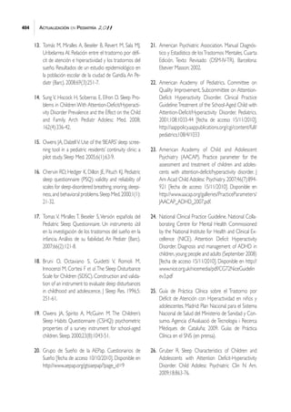 Aacap Guidelines.pdf Tdah y trastornos del sueño | PDF