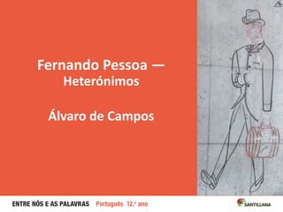Fernando Pessoa —
Heterónimos
Álvaro de Campos
 