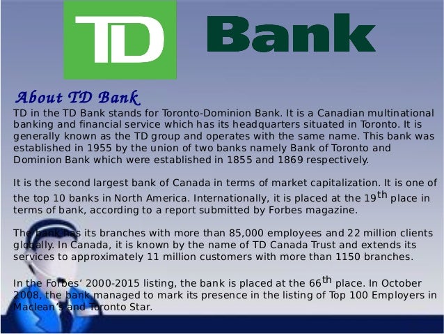 td bank customer service