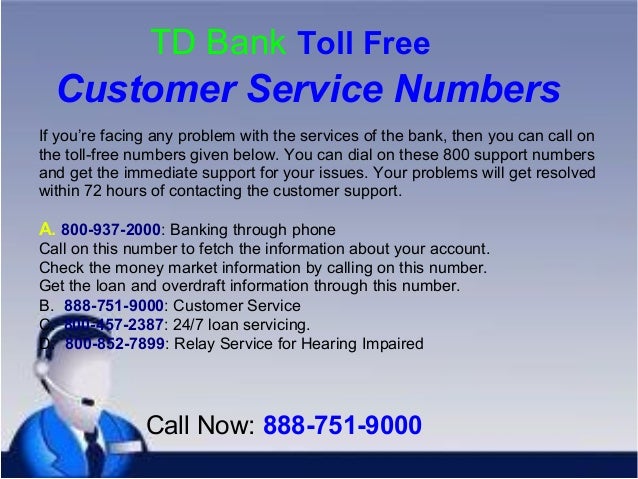 Td Bank Number