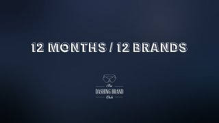 12 months / 12 brands
 