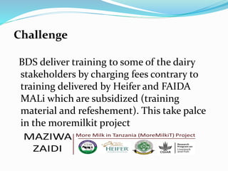 Tanzania Dairy Board progress report: Improving quality assurance and communication in Tanzania 