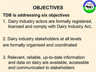 Tanzania Dairy Board on the USAID IMT Scaling up Project in Tanzania