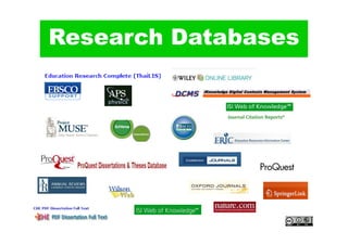 Research Databases
 