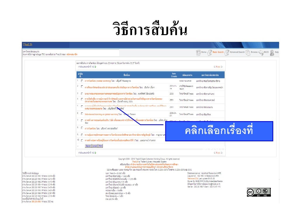 Thai thesis database online