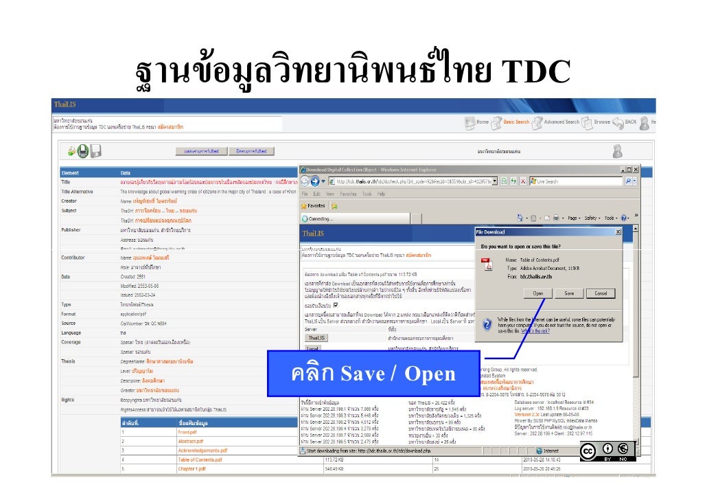 Thai thesis database online