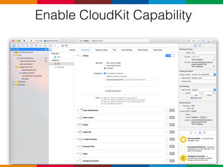 The Developer Conference - CloudKit, entendendo a Cloud da Apple | PDF
