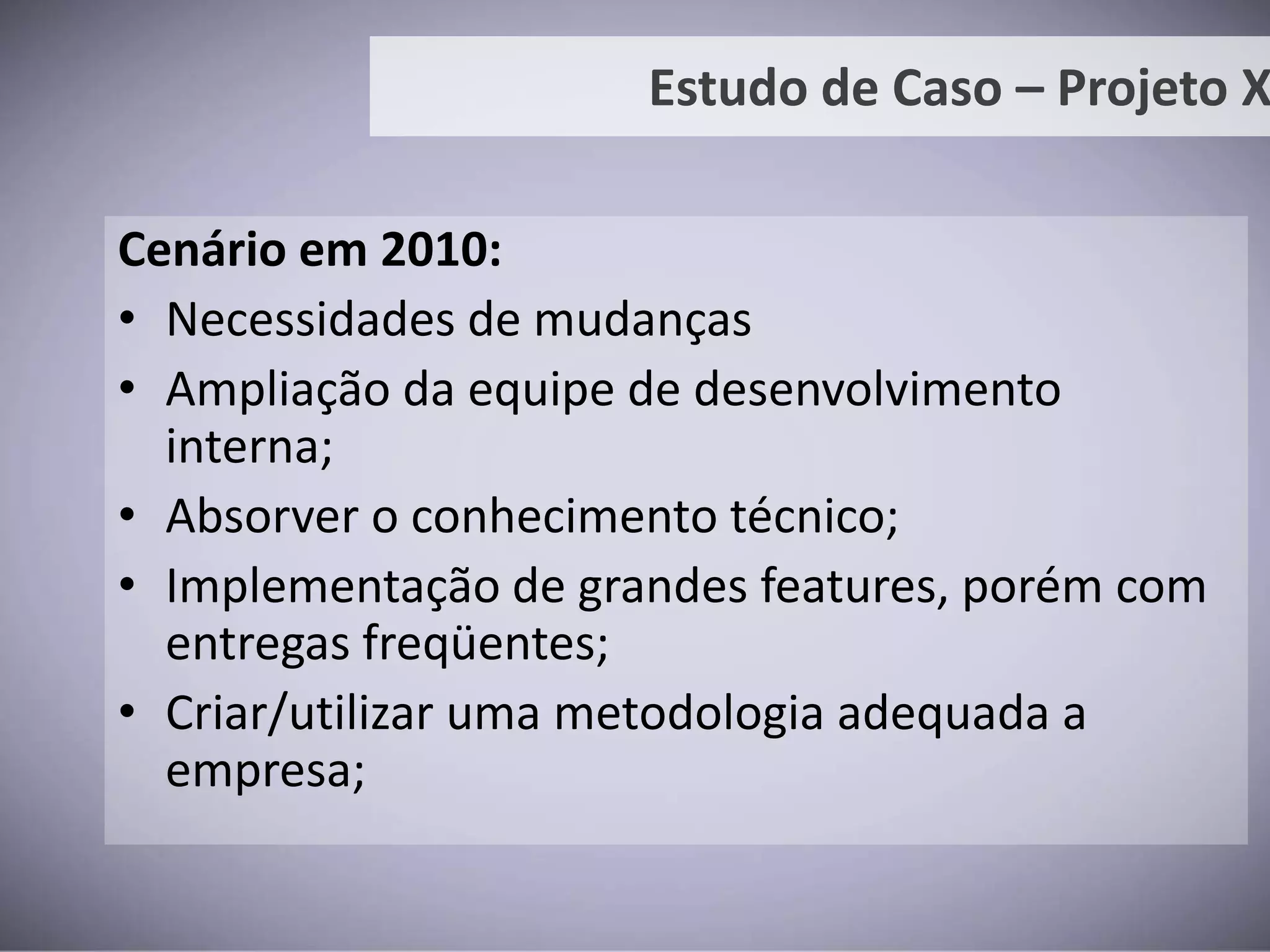 Visão geral do ciclo da F.D.D.