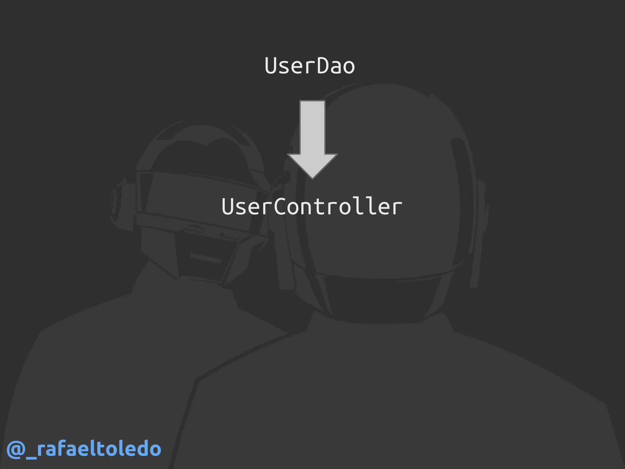 UserDao
UserController
@_rafaeltoledo
 