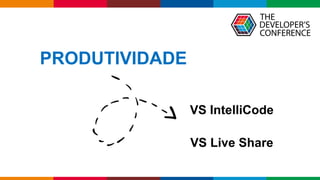 Globalcode	– Open4education
VS IntelliCode
VS Live Share
PRODUTIVIDADE
 