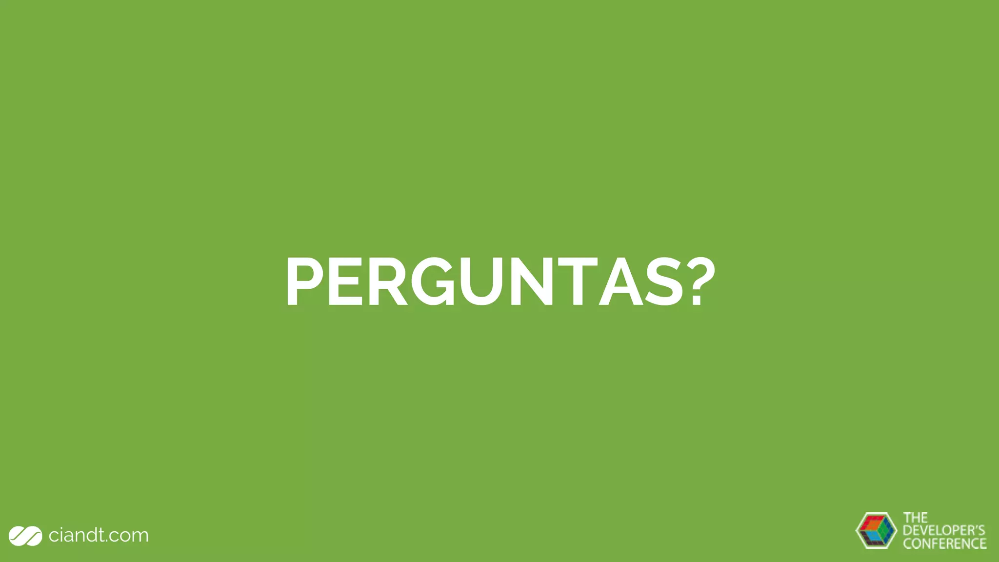 PERGUNTAS?
 