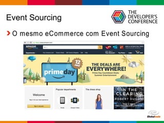 Globalcode – Open4education
Event Sourcing
O mesmo eCommerce com Event Sourcing
 