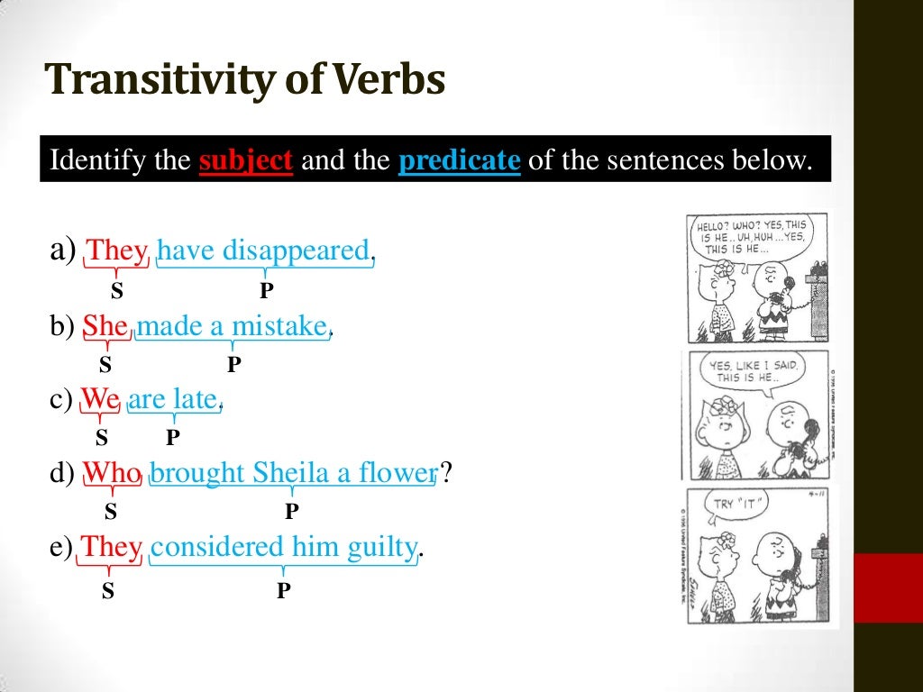 Tdc1 transitivity of verbs