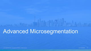 Cisco Confidential 33C97-732424-00 © 2014 Cisco and/or its affiliates. All rights reserved.
Advanced Microsegmentation
 