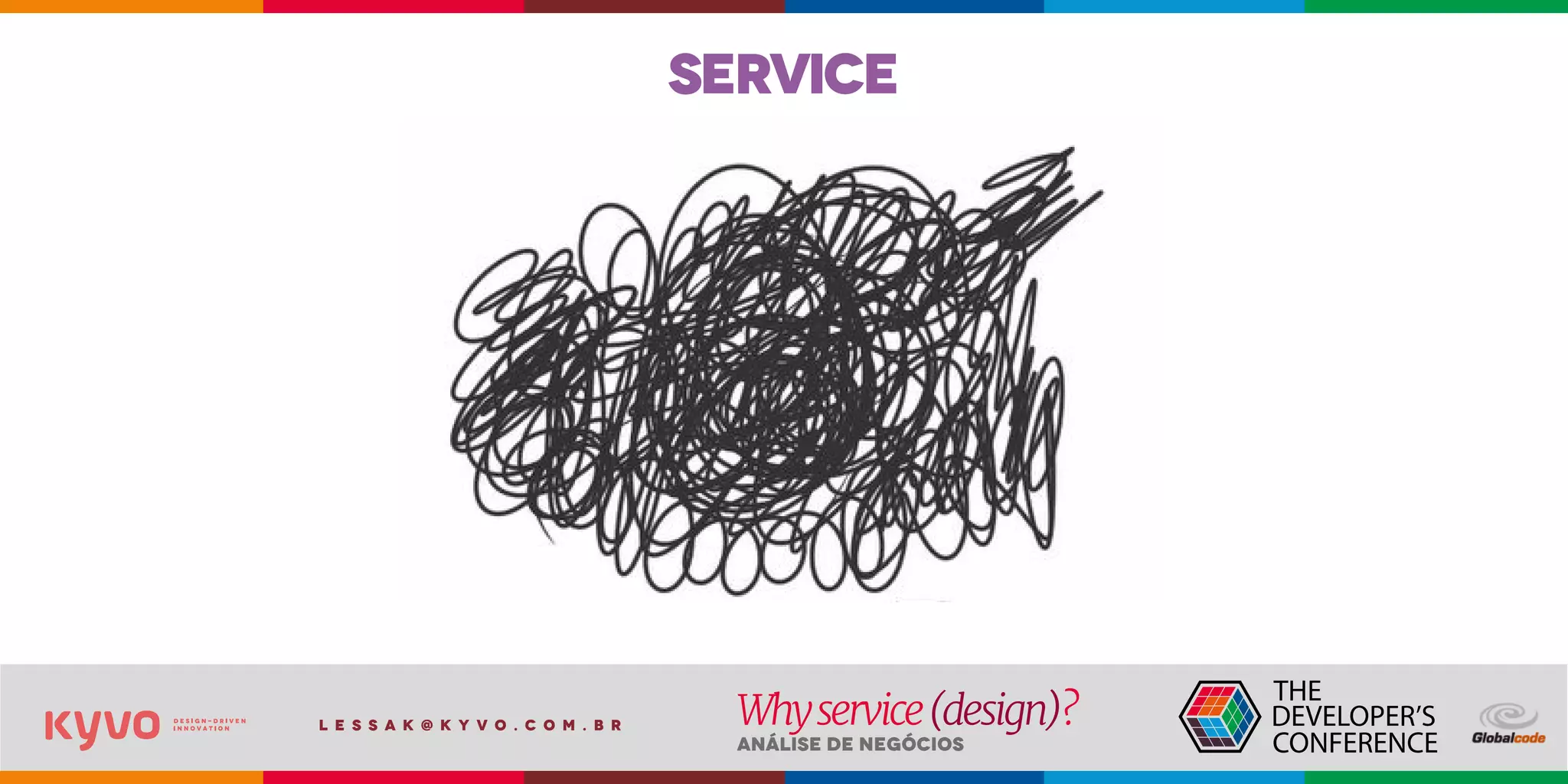 l e s s a k @ k y v o . c o m . b r
Análise de Negócios
Whyservice(design)?
service
 