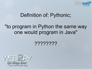www.web2py.com  e  www.web2py.com.br 