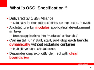 TDC 2011: OSGi-enabled Java EE Application | PDF