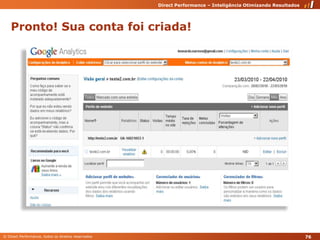 Pronto! Sua conta foi criada!76