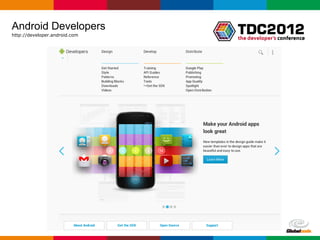 Android Developers
http://developer.android.com




                               Globalcode – Open4education
 