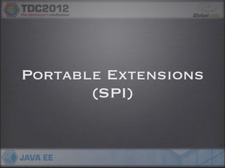 Portable Extensions
       (SPI)
 