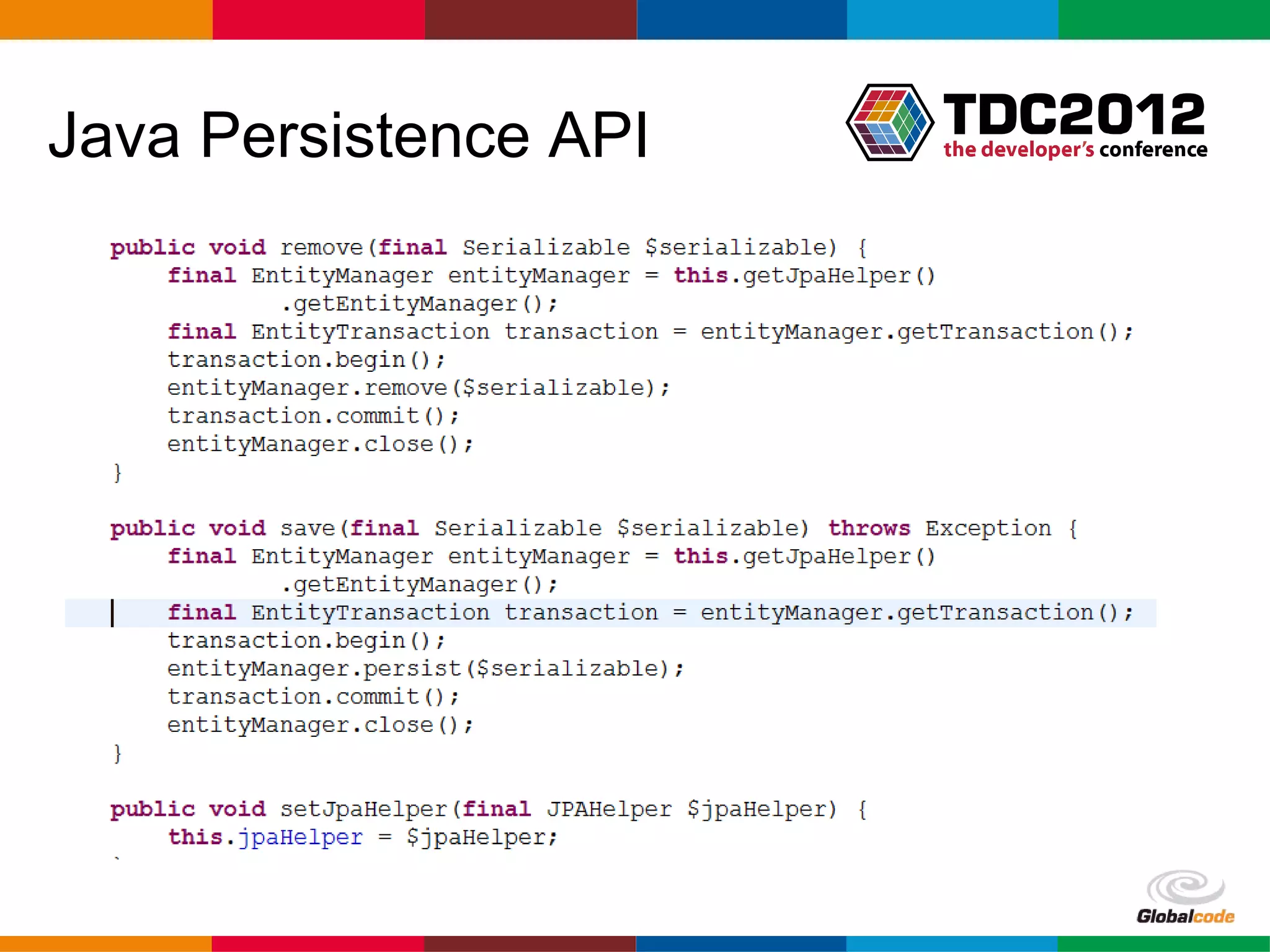 Java Persistence API Globalcode – Open4education 