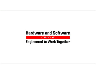 Copyright © 2012, Oracle and/or its affiliates. All rights reserved. Insert Information Protection Policy Classification from Slide 1234
 