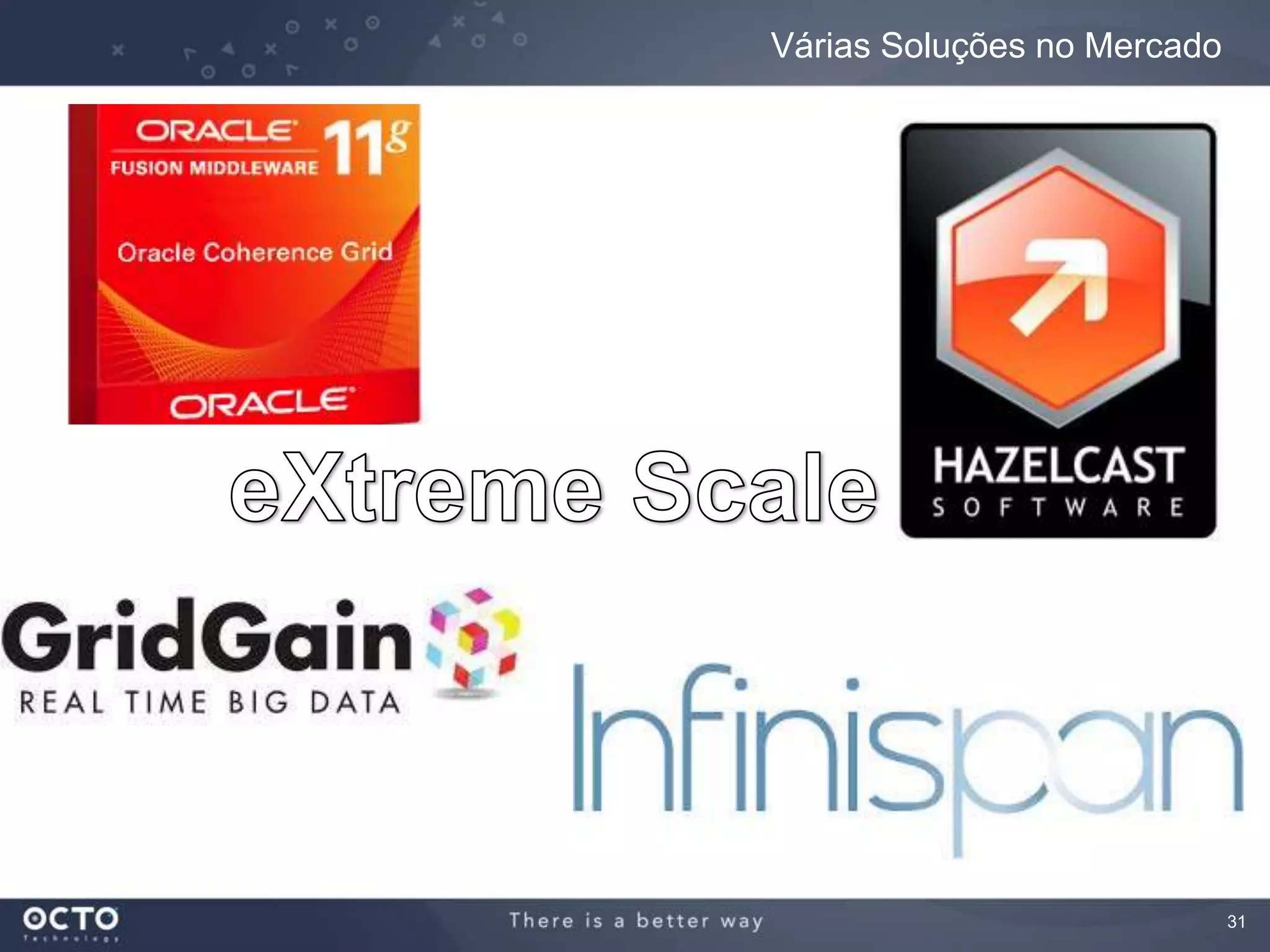 31
Várias Soluções no Mercado
 