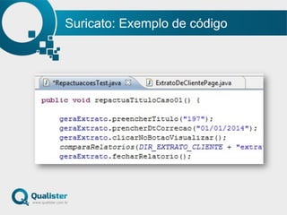 Suricato: Exemplo de código
 