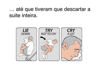 … até que tiveram que descartar a 
suite inteira. 
 