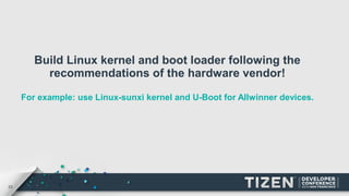 Porting Tizen to open source hardware devices for beginners | ODP