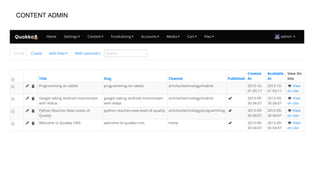 CONTENT ADMIN
 