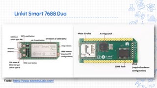 Linkit Smart 7688 Duo
Fonte: https://www.seeedstudio.com/
 