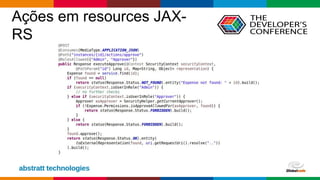 Globalcode – Open4education
Ações em resources JAX-
RS
 