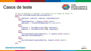 Globalcode – Open4education
Casos de teste
 