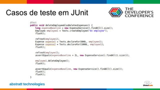 Globalcode – Open4education
Casos de teste em JUnit
 