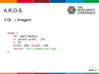 Globalcode – Open4education
A.R.O.S.
Qt → Imagem
 