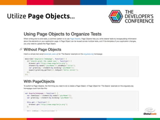 Globalcode – Open4education
Utilize Page Objects...
 