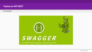 Testes em API REST
Documentação
 