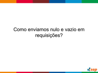 Globalcode – Open4education
Como enviamos nulo e vazio em
requisições?
 