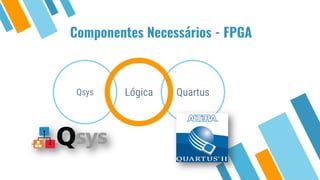 Componentes Necessários - FPGA
Qsys QuartusLógica
 