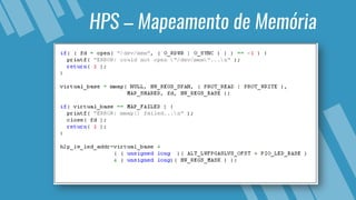 HPS – Mapeamento de Memória
 