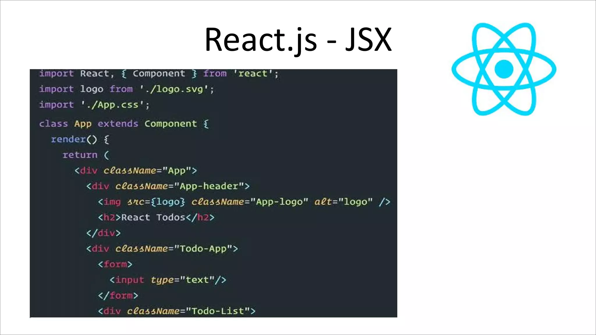 React.js - JSX
 